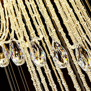Spiron - Round Tiered Crystal Staircase Ceiling Chandelier