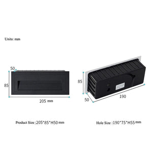 Romny - Horizontal Indoor Outdoor Waterproof  LED Stair Decks Pathway Yard Lights