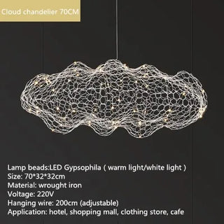 Ayla - Mesh Cloud Wire Ceiling Light