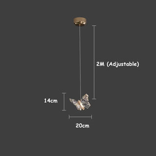 Colter - Modern Crystal Butterfly Wall Light And Pendant Hanging Ceiling Light