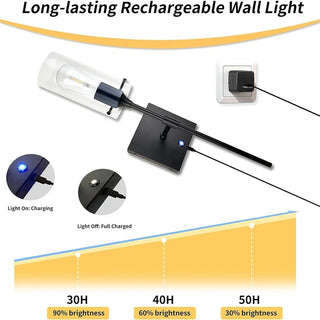 Kennedy - Modern Battery Powered LED Wall Light