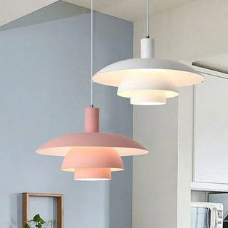Delmas - Modern Colorful Umbrella LED Luster Pendant Lights
