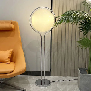 Corvella - Chrome Acrylic Ball Floor Lamp
