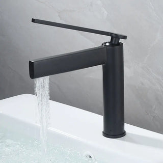 Barak - Thin Single Lever Deck Mounted Basin Mixer Tap