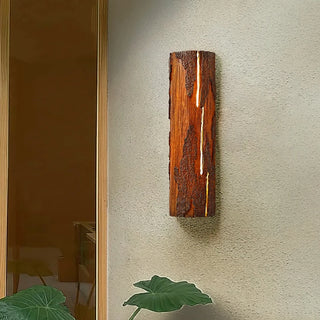 Catalina - Wood Tree Style Resin Outdoor Waterproof Wall Light