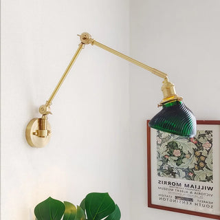 Cortez - Extending Long Arm Copper Wall Lamp