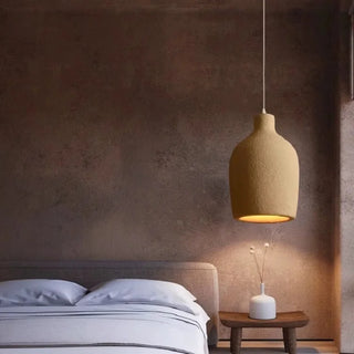 Almada - Wabi Sabi Dome Beige Hanging Ceiling Pendant Light