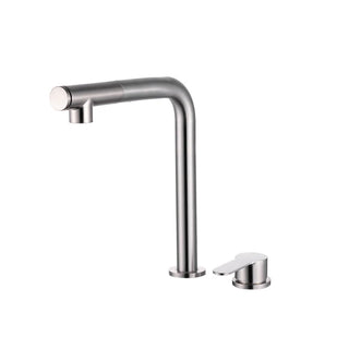 Nicodemus - Stainless Steel Pull Out Hot & Cold Mixer Kitchen Tap