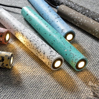 Dundee - Minimalist Industrial Style LED Waterstone Long Droplight Pendant Light