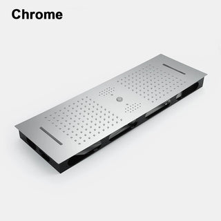 Loida - Modern LED Stainless Steel Ceiling Mounted Shower Panel with Phone Control