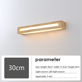 Gisselle - Solid Wood Sconce Bathroom Makeup Mirror Wall Lights