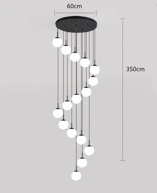 Joshua - Modern Round Hanging LED Ball Ceiling Chandelier