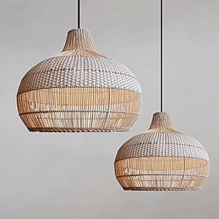 Tubas - Nordic Pastoral Rattan Weave Hanging Ceiling Light