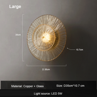 Elliot - Post Modern Luxury Glass Corridor Aisle Sconces Wall Light