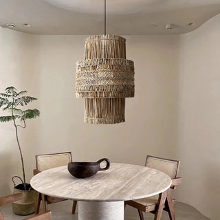Maelle - Hand-Woven Wicker Pendant Ceiling Light