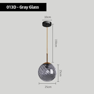 Emerald - Modern Textured Coloured Glass Hanging Pendant Ceiling Light