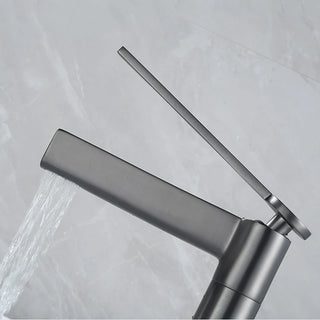 Barak - Thin Single Lever Deck Mounted Basin Mixer Tap