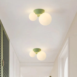 Puerto - Retro Modern Double Head Round Ball Ceiling Light