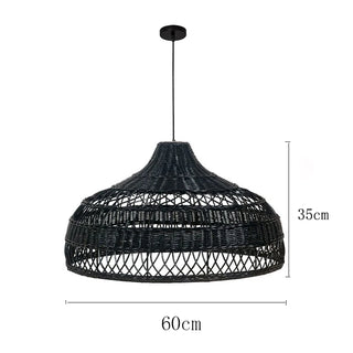 Faye - Handmade Wicker Rattan Pendant Ceiling Light