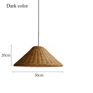 Clifton - Woven Rattan Pendant Light Wicker Cone Lamp Shade