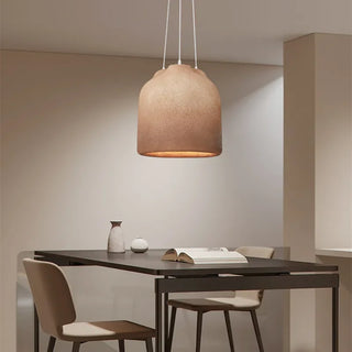 Katherine - Round Hanging 3 Bulb Natural Modern Ceiling Light