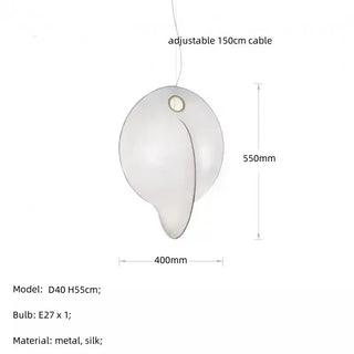 Qarshi - Japanese style Silk Overlap Shell Design Pendant Lamp