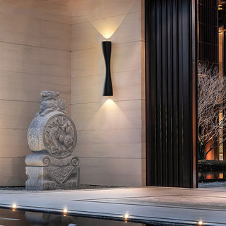 Griffy - Outdoor LED Up/Down Modern Curved Wall Light