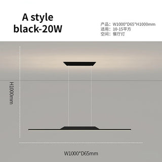 Emiliano - Modern Thin Curved Bar Ceiling Light Chandelier