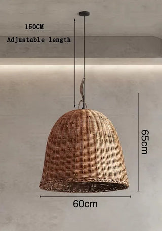 Pascal  - Japanese Style Round Bamboo Pendant Ceiling Light