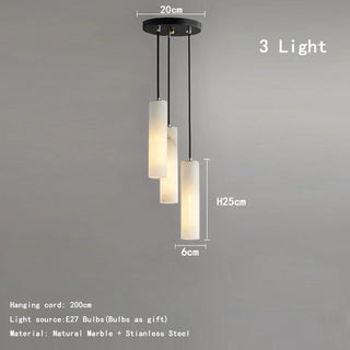 Fiorella - Modern Minimalist Marble Hanging Chandelier