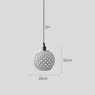 Olga - Modern White Patch Shade Pendant Hanging Round Ceiling Light