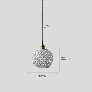 Lowrys - Patterned Ceramic Hanging Pendant Ceiling Light