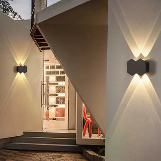 Kenndra - Hex Shaped Up/Down Outdoor Wall Light