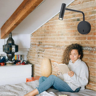 Denae - Modern LED Long Arm Adjustable Reading Wall Light