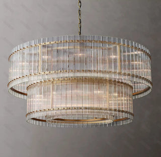 Narobi - Luxury Statement 2 Layer Crystal Glass Hanging Chandelier