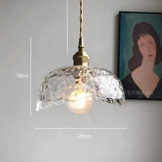 Millie Series - Coloured Patterned Glass Hanging Pendant Ceiling Light