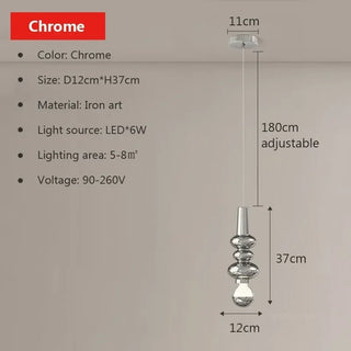 Caterpillar - Minimalist Abstract Coloured Tube Glass Adjustable Hanging Ceiling Light