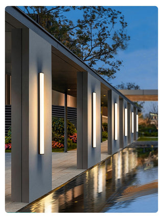 Leonidas - Modern Long Strip LED Outdoor Wall Light