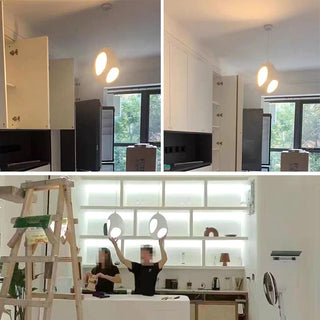 Andy - Polystyrene Round Wabi-Sabi Pendant Ceiling Light