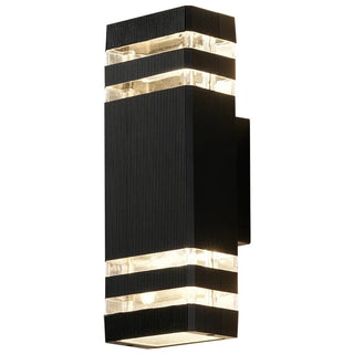 Emma - Up/Down Rectangle/Round Black Smart Wall Light