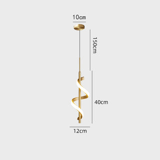 Lira - Modern LED Spiral LED Round Ceiling Light