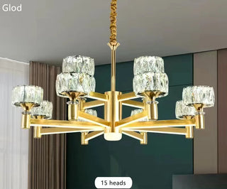 Nagina - Modern Gold Crystal Round Ceiling Chandelier