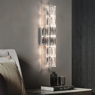 Rosalyn - Modern Luxury Crystal Patterned Glass Up Down Wall Light