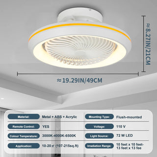 Lexy - Modern Dimmable Quiet Ceiling Fan with LED Lighting