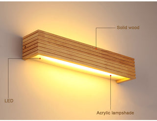 Gisselle - Solid Wood Sconce Bathroom Makeup Mirror Wall Lights
