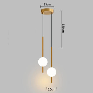 Tora - Modern Hanging Frosted Milk Glass Ball Pendant Ceiling Light