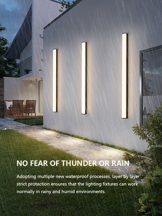 Leonidas - Modern Long Strip LED Outdoor Wall Light