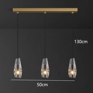 Adam - LED Glass Crystal Modern Pendant Ceiling Light