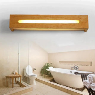 Gisselle - Solid Wood Sconce Bathroom Makeup Mirror Wall Lights