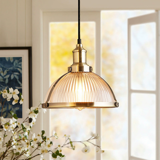 Teodora - Patterned Glass Pendant Ceiling Light